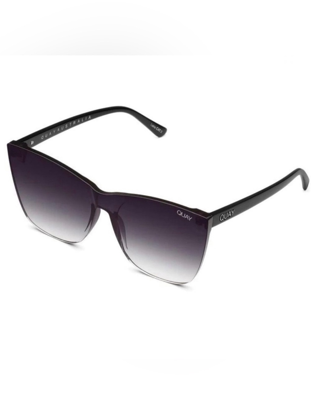 QUAY COME THRU BLACK FADE SUNGLASSES